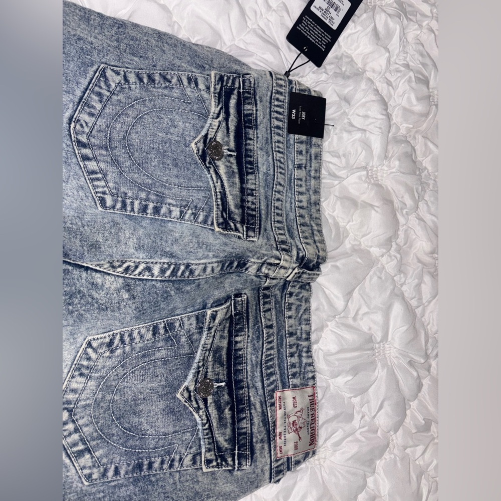 True Religion Light Wash Boyfriend Jeans